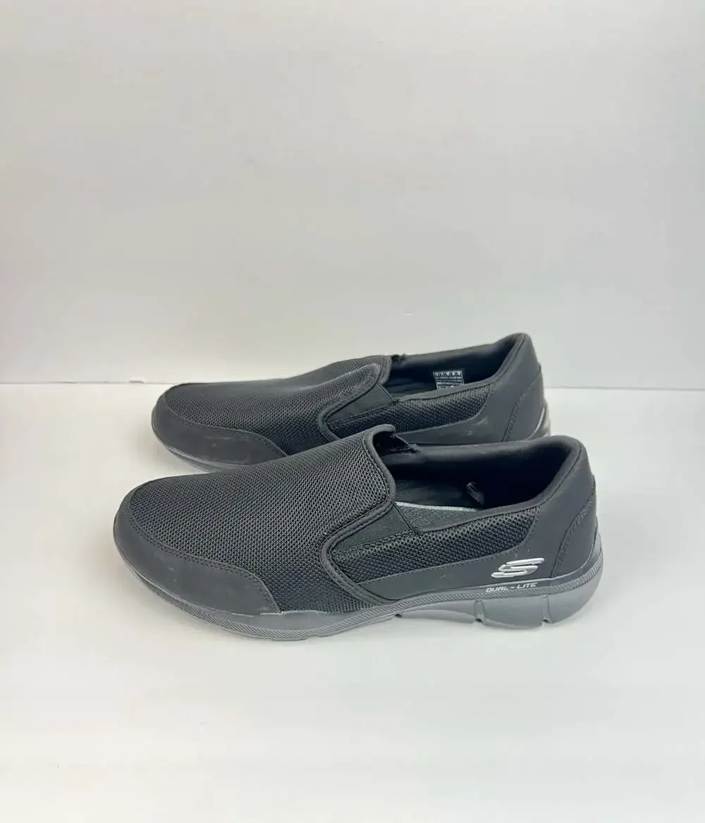 Skechers Relaxed Fit Equalizer Persistent Slip-On Sneakers - Black - Size 12